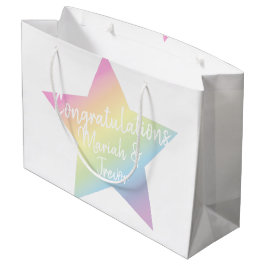 Bolsa De Regalo Grande Baby Shower de Rainbow Star
