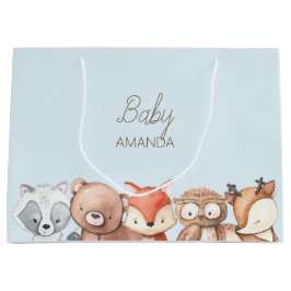 Bolsa De Regalo Grande Baby Shower de Woodland Animals