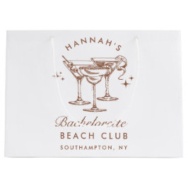 Bolsa De Regalo Grande Bachelorette Retro Brown Coctail