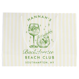 Bolsa De Regalo Grande Bachelorette verde vintage retro moderno