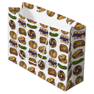 Bolsa De Regalo Grande Bagel Blintz Reuben Pickle Lox NYC Deli Food