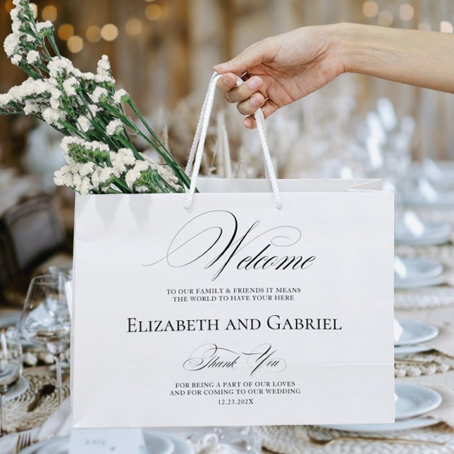 Bolsa De Regalo Grande Bags Boda de bienvenida Gracias (Subido por el creador)