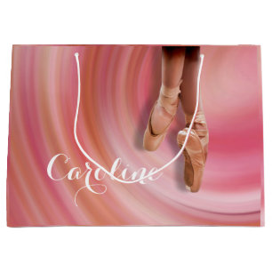Bolsa De Regalo Grande Bailarina de ballet con zapatos de dedo