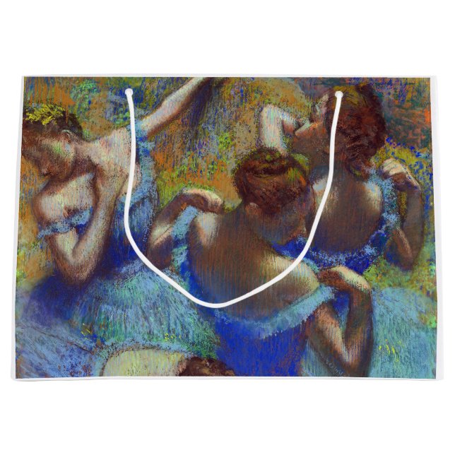 Bolsa De Regalo Grande Bailarinas en azul, Edgar Degas (Anverso)
