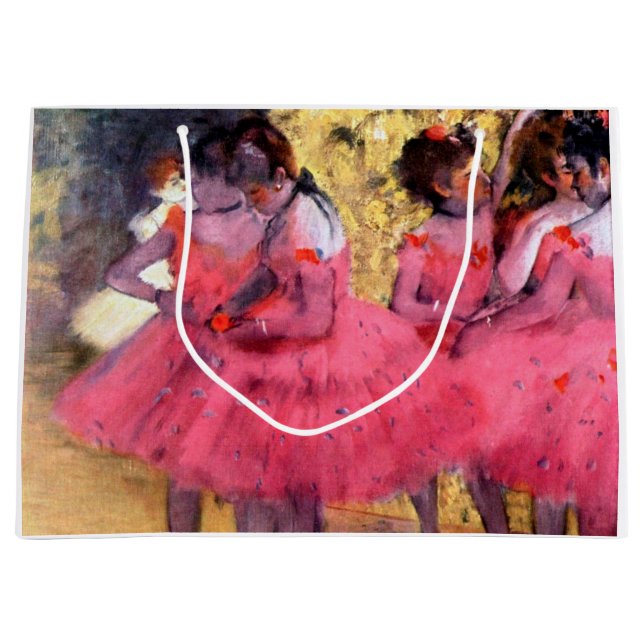 Bolsa De Regalo Grande Bailarinas rosas, Edgar Degas (Anverso)