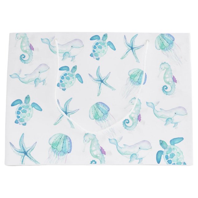 Bolsa De Regalo Grande Bajo el mar (Anverso)