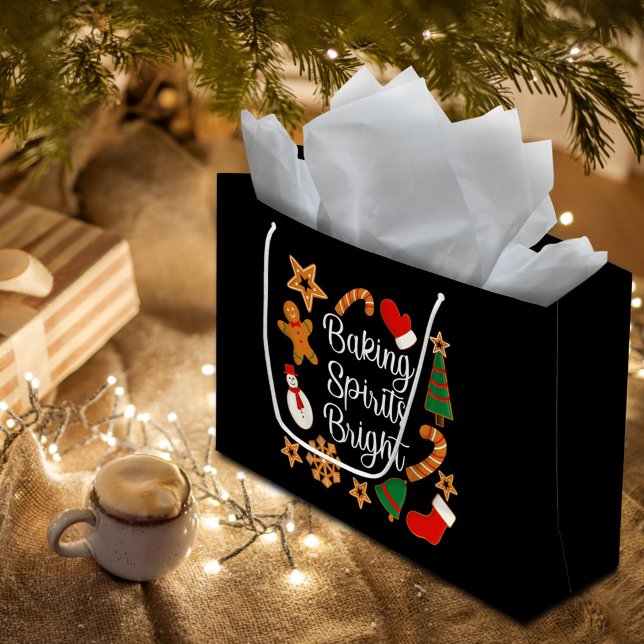 Bolsa De Regalo Grande Baking Spirit Bright Gingerbread Navidades Cookie (Subido por el creador)