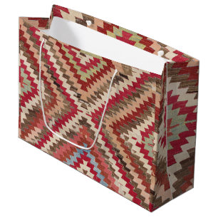 Bolsa De Regalo Grande Baklava Chevron Estrella II // Siglo XVIII Autént