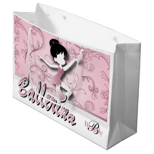 Bolsa De Regalo Grande Ballerina Doll  Turmalina rosa  Personalizar