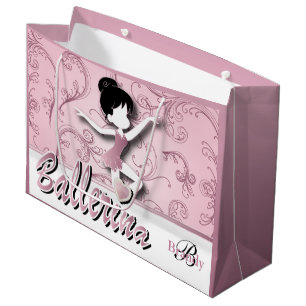 Bolsa De Regalo Grande Ballerina Doll  Turmalina rosa  Personalizar