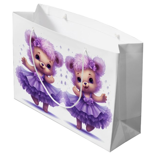 Bolsa De Regalo Grande Ballerina Teddy Bears (Angulo reverso)