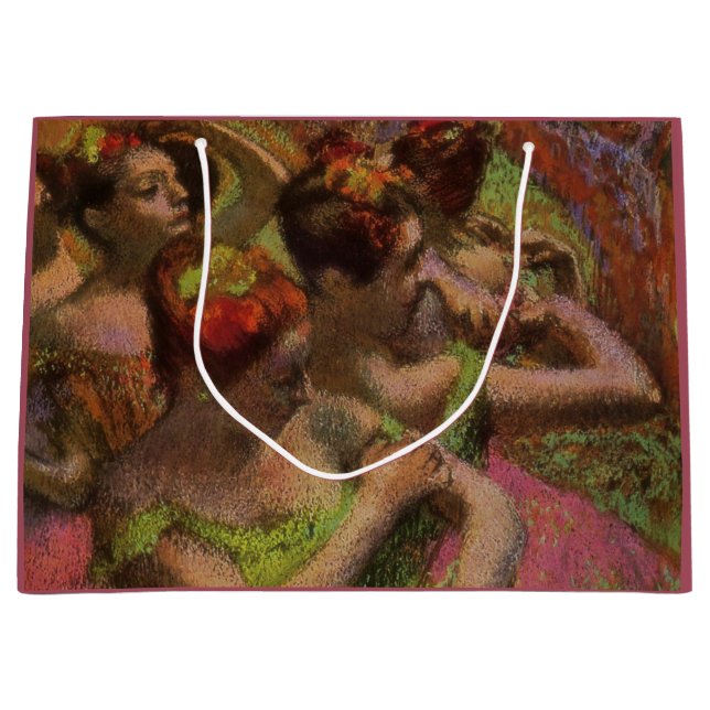 Bolsa De Regalo Grande Ballerinas Adjusting Their Dresses (Edgar Degas) (Anverso)