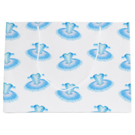 Bolsa De Regalo Grande Ballet Azul Birthday Tutu Watercolor