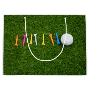 Bolsa De Regalo Grande Baloncesto de golf con teñido de césped verde