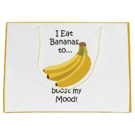 Bolsa De Regalo Grande Banana Tropical Fruit Boost My Mood Funny