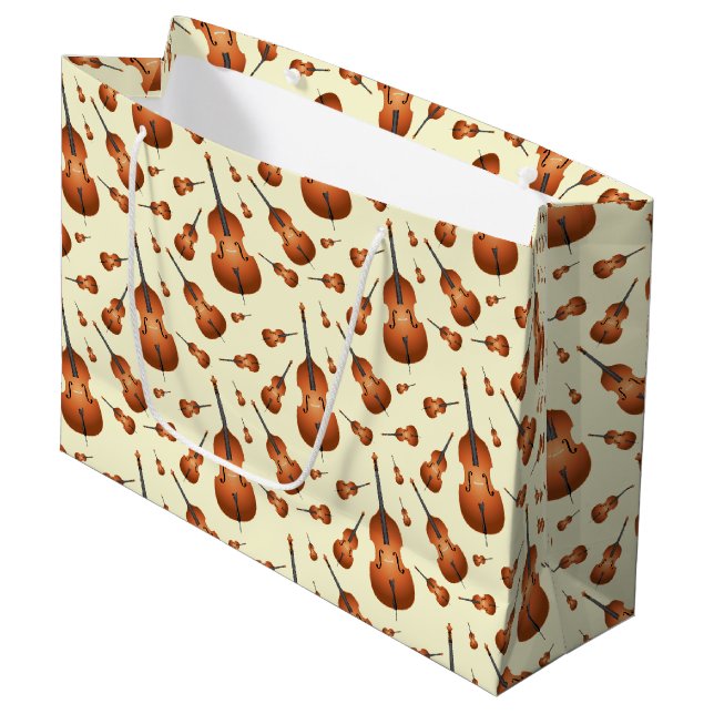 Bolsa De Regalo Grande Banda de Jazz de Música de Urecght Bass (Angulo Anverso)