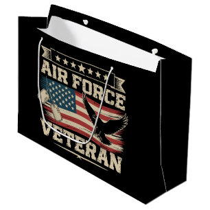 Bolsa De Regalo Grande Bandera americana de la Fuerza Aérea de EE. UU. ve