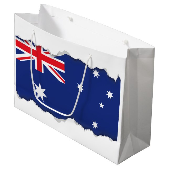 Bolsa De Regalo Grande Bandera australiana (Angulo Anverso)