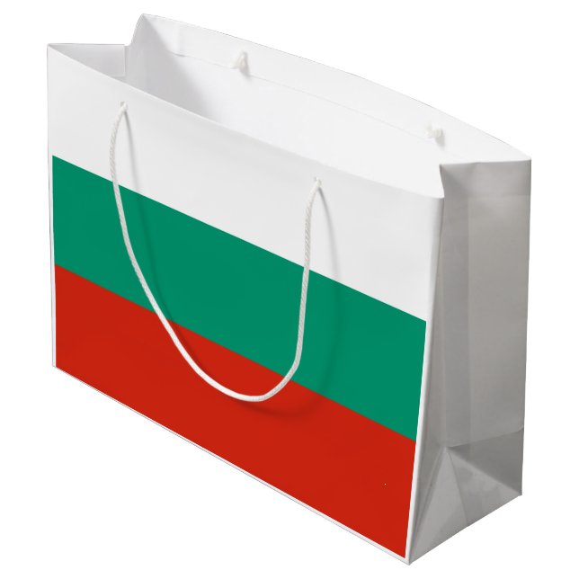 Bolsa De Regalo Grande Bandera búlgara patriótica (Angulo reverso)