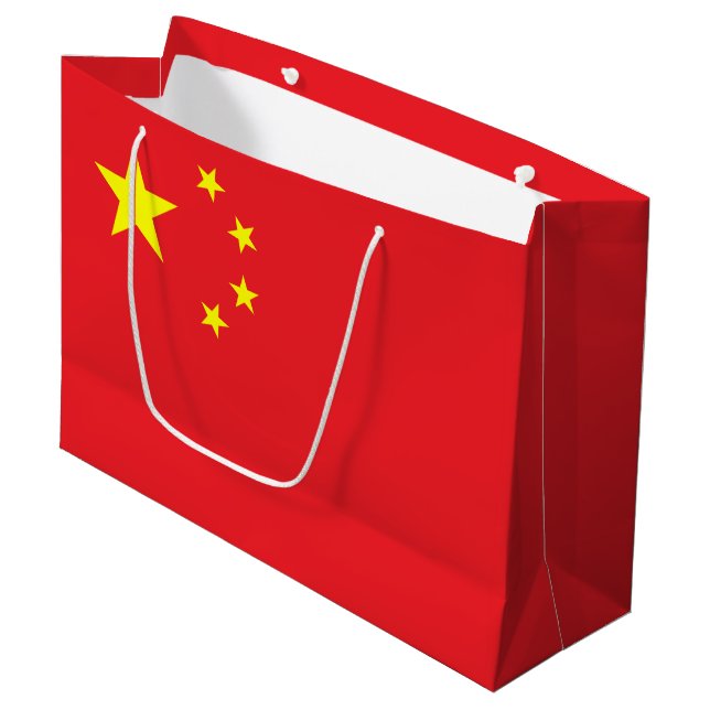 Bolsa De Regalo Grande Bandera china (Angulo Anverso)