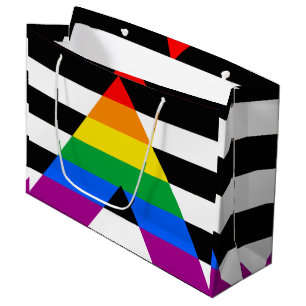 Bolsa De Regalo Grande Bandera de aliado LGBTQ+