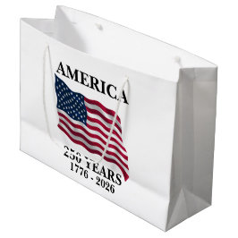 Bolsa De Regalo Grande Bandera de América 250 Años