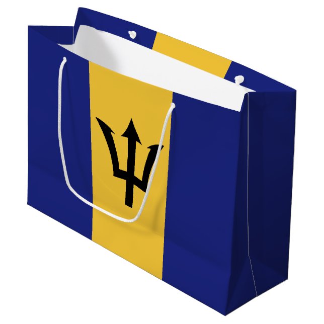 Bolsa De Regalo Grande Bandera de Barbados (Angulo Anverso)