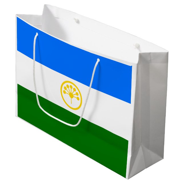 Bolsa De Regalo Grande Bandera de Baskortostán Patriótico (Angulo Anverso)