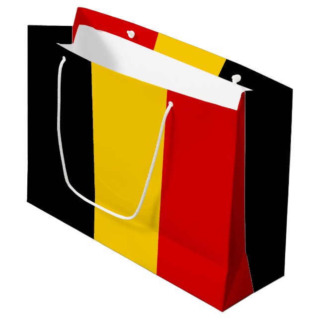 Bolsa De Regalo Grande Bandera de Bélgica (Angulo Anverso)