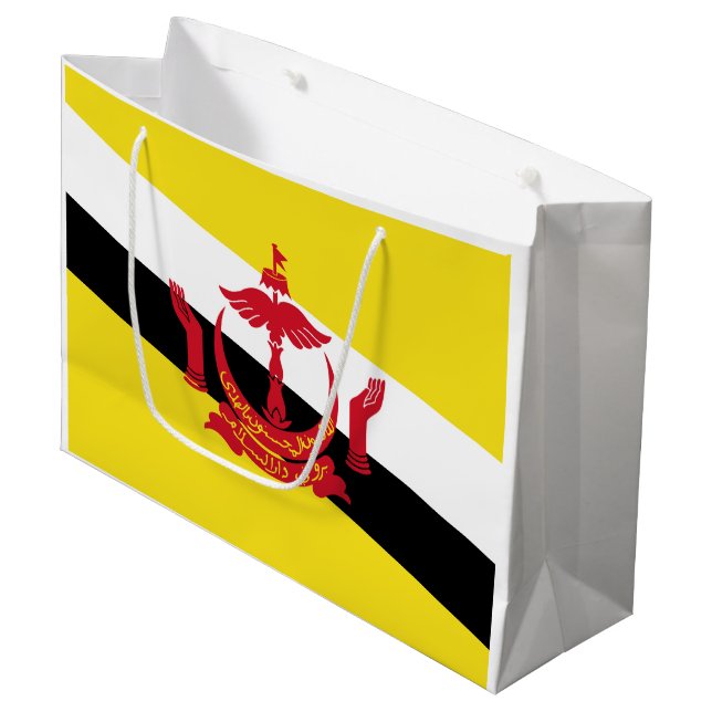 Bolsa De Regalo Grande bandera de Brunei (Angulo Anverso)