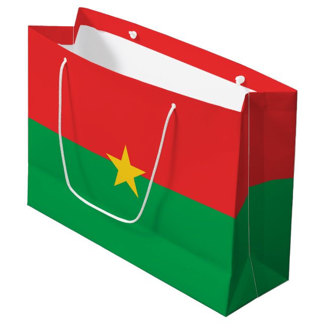 Bolsa De Regalo Grande Bandera de Burkina Faso (Angulo Anverso)
