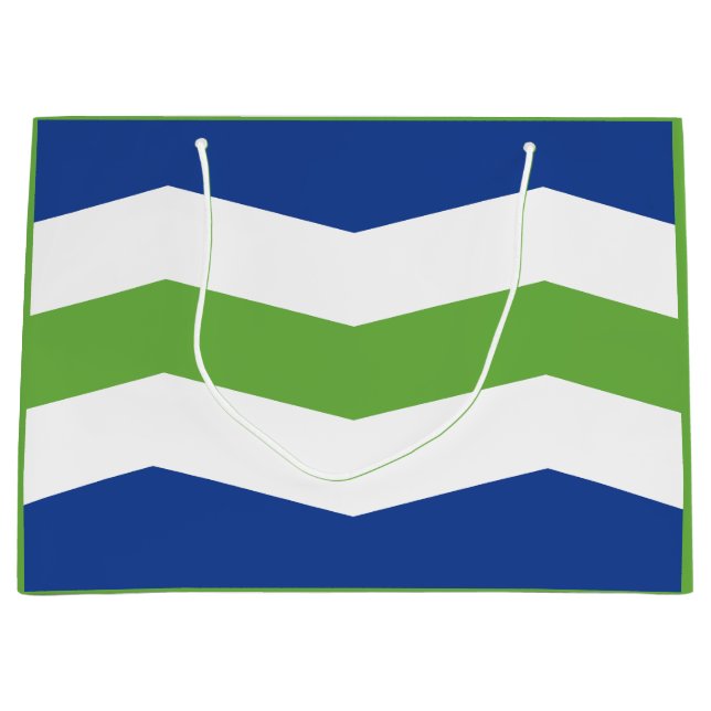 Bolsa De Regalo Grande Bandera de Burlington, Vermont (Anverso)