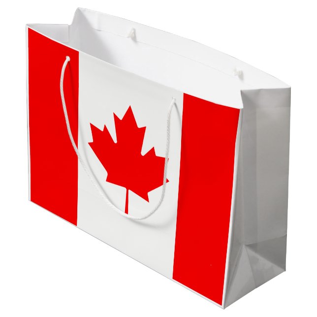 Bolsa De Regalo Grande Bandera de Canadá (Angulo reverso)