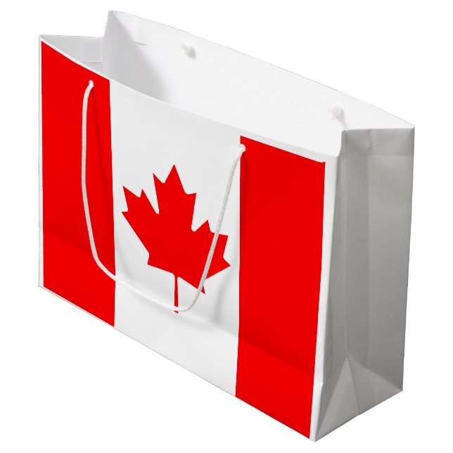 Bolsa De Regalo Grande Bandera de Canadá (Angulo Anverso)