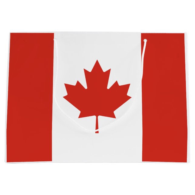 Bolsa De Regalo Grande Bandera de Canadá (Anverso)