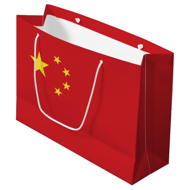 Bolsa De Regalo Grande Bandera de China (Angulo Anverso)