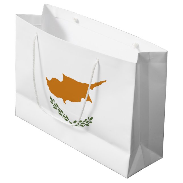 Bolsa De Regalo Grande Bandera de Chipre (Angulo Anverso)