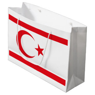 Bolsa De Regalo Grande Bandera de Chipre del Norte