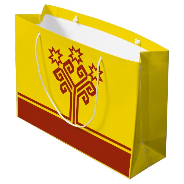 Bolsa De Regalo Grande Bandera de Chuvashia (Angulo reverso)