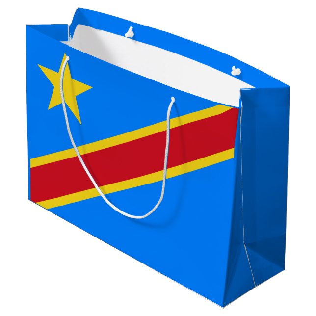 Bolsa De Regalo Grande Bandera de Congo Kinshasa (Angulo reverso)