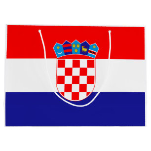 Bolsa De Regalo Grande Bandera de Croacia