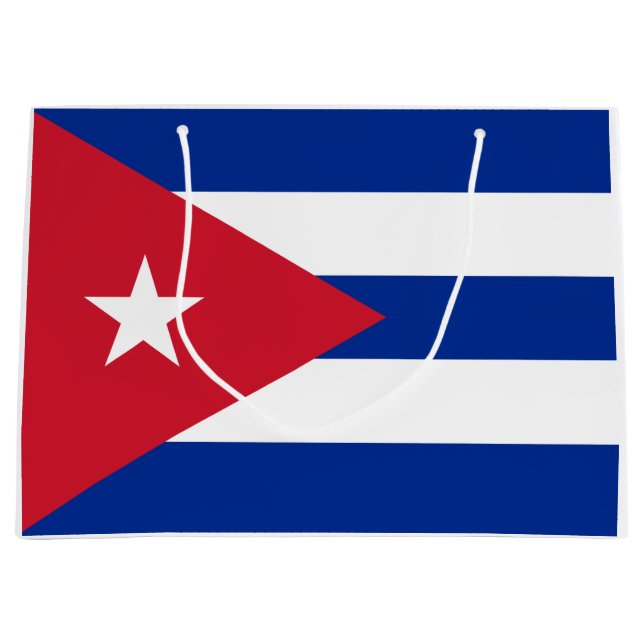 Bolsa De Regalo Grande Bandera de Cuba (Anverso)
