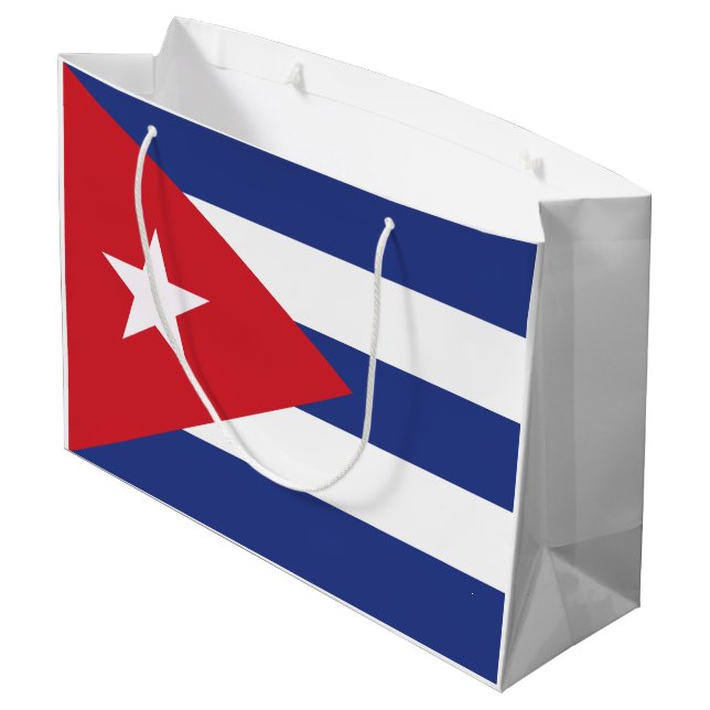 Bolsa De Regalo Grande Bandera de Cuba (Angulo reverso)