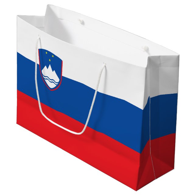 Bolsa De Regalo Grande Bandera de Eslovenia (Angulo Anverso)