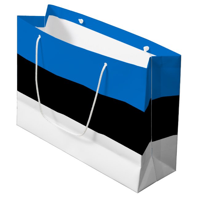 Bolsa De Regalo Grande Bandera de Estonia (Angulo Anverso)