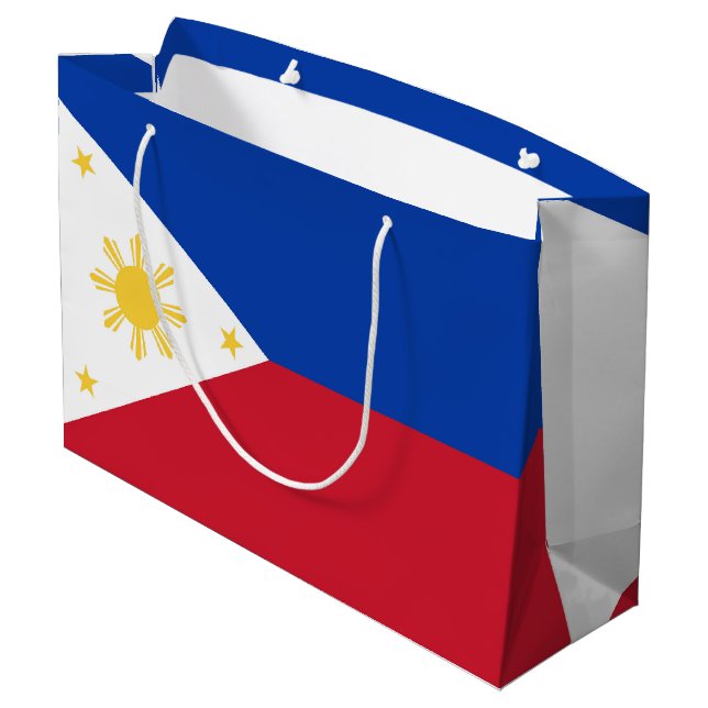 Bolsa De Regalo Grande Bandera de Filipinas (Angulo reverso)