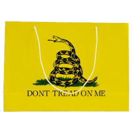 Bolsa De Regalo Grande Bandera de Gadsden (no me toques) (Serpiente de Es