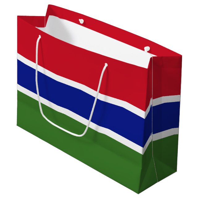 Bolsa De Regalo Grande Bandera de Gambia (Angulo Anverso)