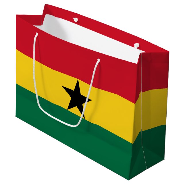 Bolsa De Regalo Grande Bandera de Ghana (Angulo Anverso)
