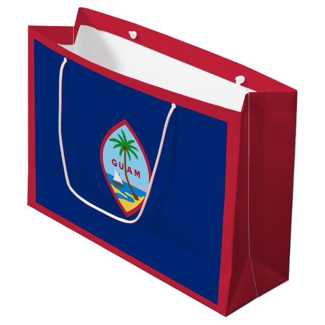 Bolsa De Regalo Grande Bandera de Guam (Angulo Anverso)